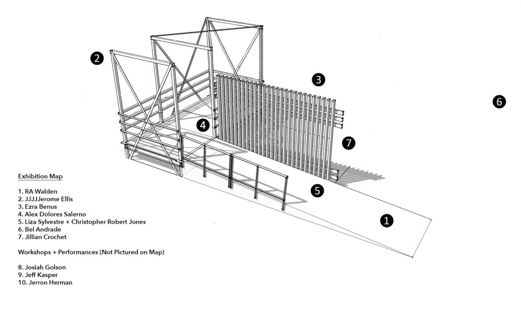rendering of exhibition map